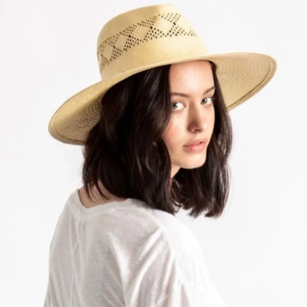 Brixton Joanna IV Tan Straw Hat New!
